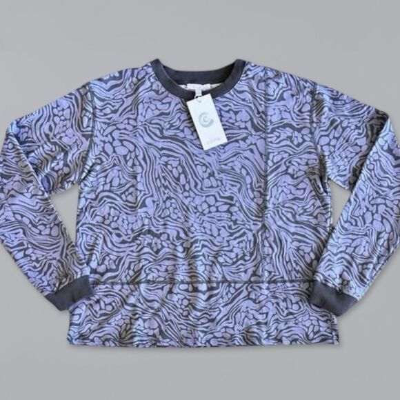 NWT Johnny Was Calme Seamed Oversized Pullover Sweatshirt - Picture 9 of 12